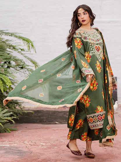 GULZAR - 04 | 3PC WINTER VISCOSE